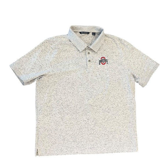 Men’s Cutter & Buck Ohio State Buckeyes Golf Polo S/S Shirt NWOT Size XL - Picture 1 of 7